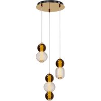 Hängeleuchte LED Metall Rauchglas B: 38 cm 4000 lm INA von Maytoni
