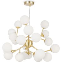 Hängeleuchte Metall Glas 65 cm breit H: max. 146,5 cm von Maytoni