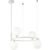 Hängeleuchte Metall Glas B: 39 cm H: max. 184 cm Weiß Hängeleuchte Metall Glas B: 39 cm H: max. 184 cm Weiß von Maytoni