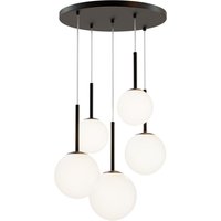 Hängeleuchte Metall Glas B: 45 cm H: max. 222,5 cm E14 von Maytoni