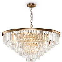 Hängeleuchte Metall Glas Ø 80 cm rund H: max. 127 cm von Maytoni