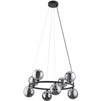 Hängeleuchte Metall Rauchglas G9 Ø 62 cm H: max. 140 cm Hängeleuchte Metall Rauchglas G9 Ø 62 cm H: max. 140 cm von TK Lighting