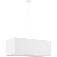 Hängeleuchte Modern Weiß eckig B: 80 cm 3x E27 von Sollux