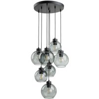 Hängeleuchte Rauchglas 7x E27 verstellbar Kugelschirme von TK Lighting