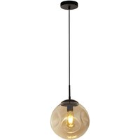 Hängeleuchte Schwarz Champagner E27 D: 25 cm Glas TALIA von Searchlight