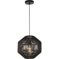 Hängeleuchte Seil Schwarz E27 Ø 30 cm H: max. 1,5 m Modern von Searchlight