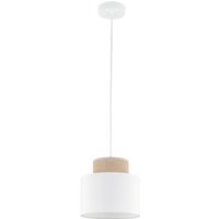 Hängeleuchte Stoff Jute E27 Ø 20 cm H: max. 160 cm Weiß Natur Hängeleuchte Stoff Jute E27 Ø 20 cm H: max. 160 cm Weiß Natur von TK Lighting