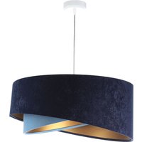 Hängeleuchte Stoff rund Ø 50 cm Velours Optik Modern MARLON von BPS Koncept
