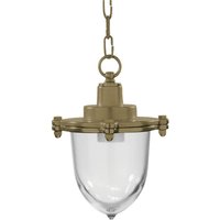 Hängeleuchte außen Glas Messing E27 IP44 rund Ø 19 cm von Andromeda