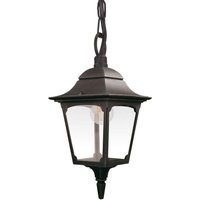 Hängeleuchte außen IP44 Schwarz E27 Glas Aluminium von ELSTEAD
