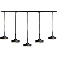 Hängeleuchte groß B: 150 cm Messing Eisen in Schwarz Gold E27 von Ghidini Giovanni Battista