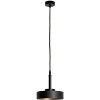Hängeleuchte rund Schwarz matt Gold E27 D: 20 cm von Ghidini Giovanni Battista