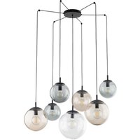 Hängeleuchte verstellbar B: max. 4 m Rauchglas 7x E27 von TK Lighting