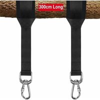 Hängematten-Befestigungssets - 300 cm, maximale Belastung 1000 kg, extrem widerstandsfähiger Hängemattengurt mit 2 Karabinerhaken, Baumschutzmatte, Hängematten-Befestigungssets - 300 cm, maximale Belastung 1000 kg, extrem widerstandsfähiger Hängemattengurt mit 2 Karabinerhaken, Baumschutzmatte,