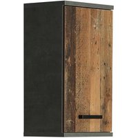 Hängeschrank 1-trg VERIS von Forte Beton dunkelgrau / Old-Wood Vintage