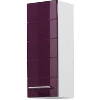 Hängeschrank 25 Rimini von Held Möbel Aubergine Hgl / Weiss