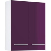 Hängeschrank 50 PARMA Held Möbel Weiß / Aubergine