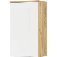 Hängeschrank BxHxT: 39 x  68 x  27 cm, Navarra Eichefarben/weiß - braun