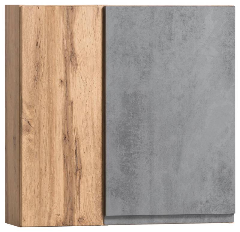 Hängeschrank Varese ca. 65x64 cm Hellgrau/Eiche