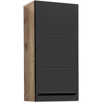 Hängeschrank Vista Oak Eiche Viking Nachbildung schwarz matt B/H/T: ca. 34x70x23 cm von XXXL