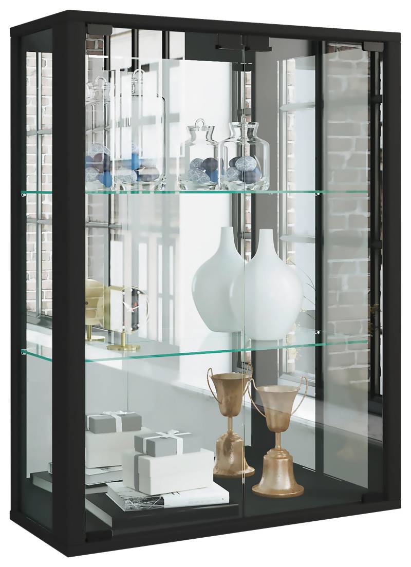 Hängevitrine Udina in Schwarz