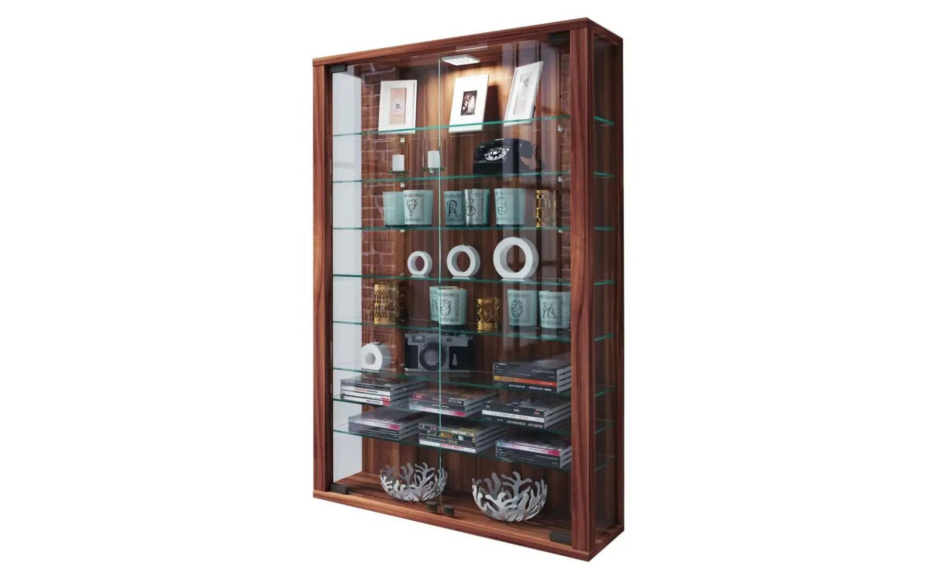 Hängevitrine  Udina ¦ holzfarben ¦ Maße (cm): B: 59 H: 91,3 Schränke > Vitrinen - Höffner