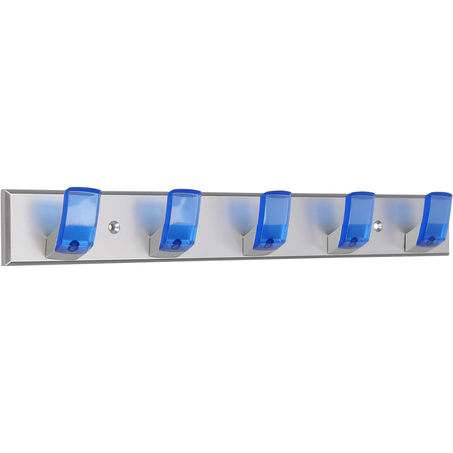 Siro Hakenleiste SM8163 Kunststoff Chrom Matt Blau Länge 400 mm 5 Haken Siro Hakenleiste SM8163 Kunststoff Chrom Matt Blau Länge 400 mm 5 Haken von Siro