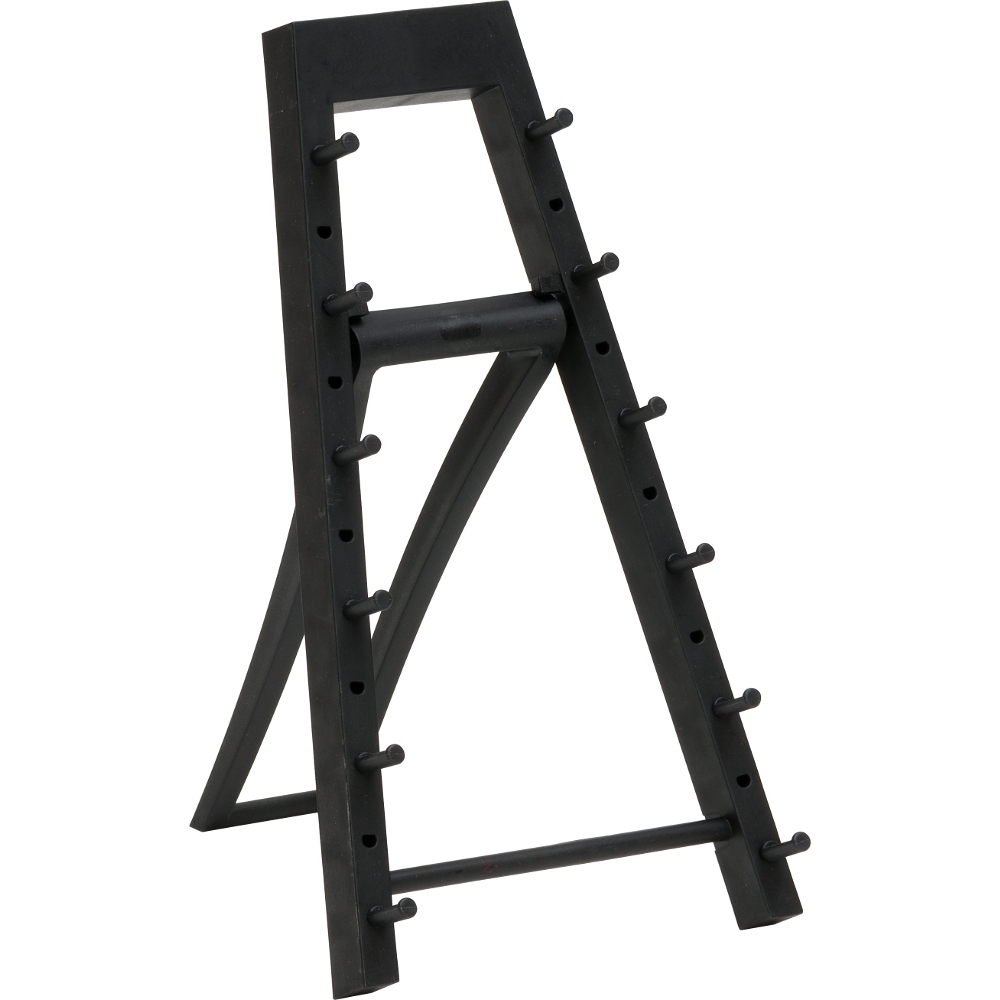 Haller 6-er Messer-Ständer schwarz Kunststoff