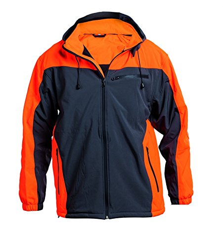 Hammerkauf softshelljacke mit futter s farbe grau/orange von Ratioparts