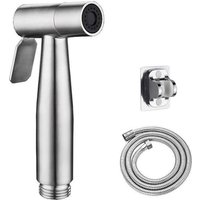 Hand-Bidet-WC-Sprüher-Set aus Edelstahl, Badezimmer-Schlauchhalter-Set von START