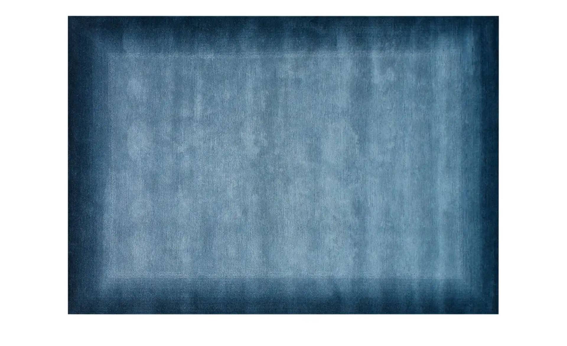 Handgeknüpfter Naturteppich   ¦ blau ¦ Wolle ¦ Maße (cm): B: 200 Teppiche > Wohnteppiche > Naturteppiche - Möbel Kraft
