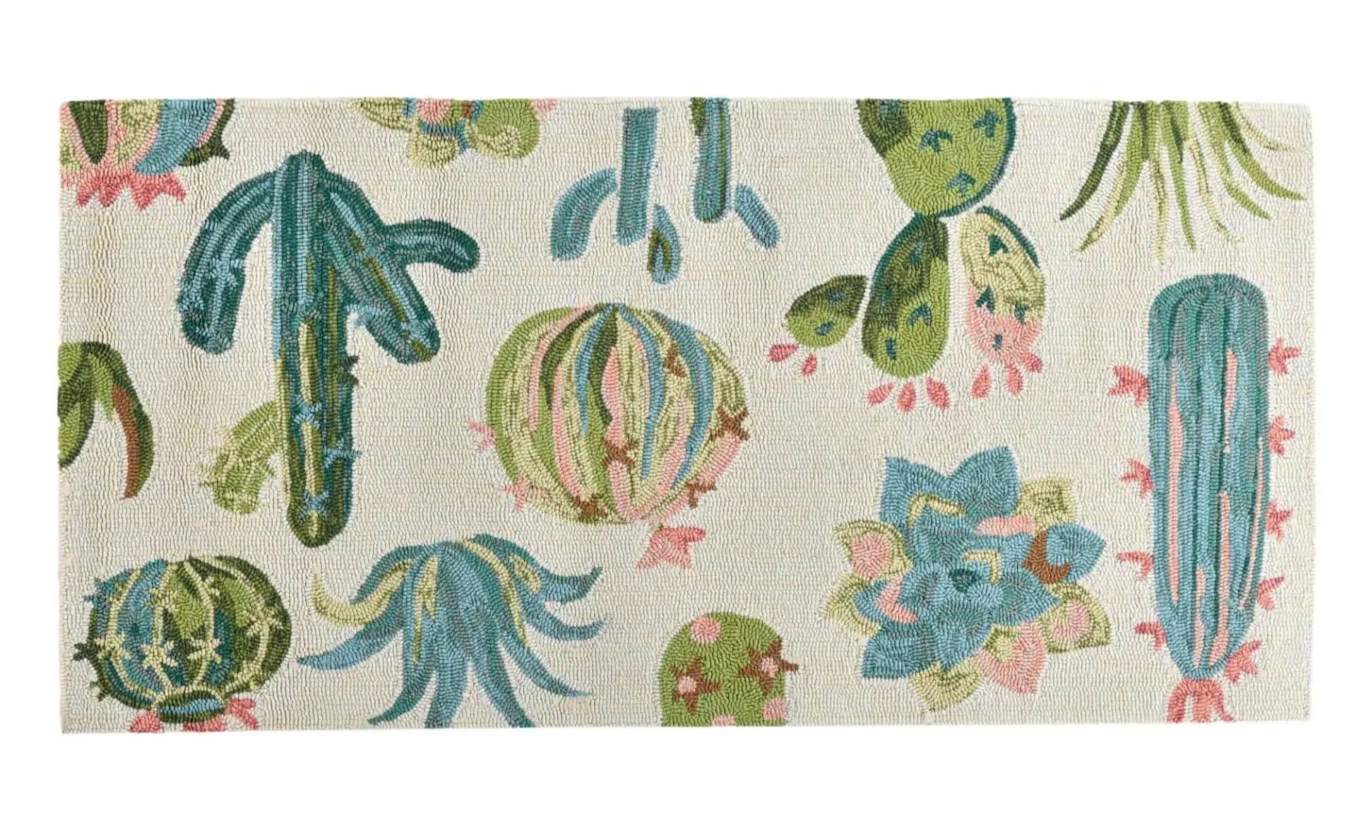 Handtuftteppich   ¦ weiß ¦ Synthetische Fasern ¦ Maße (cm): B: 70 H: 2