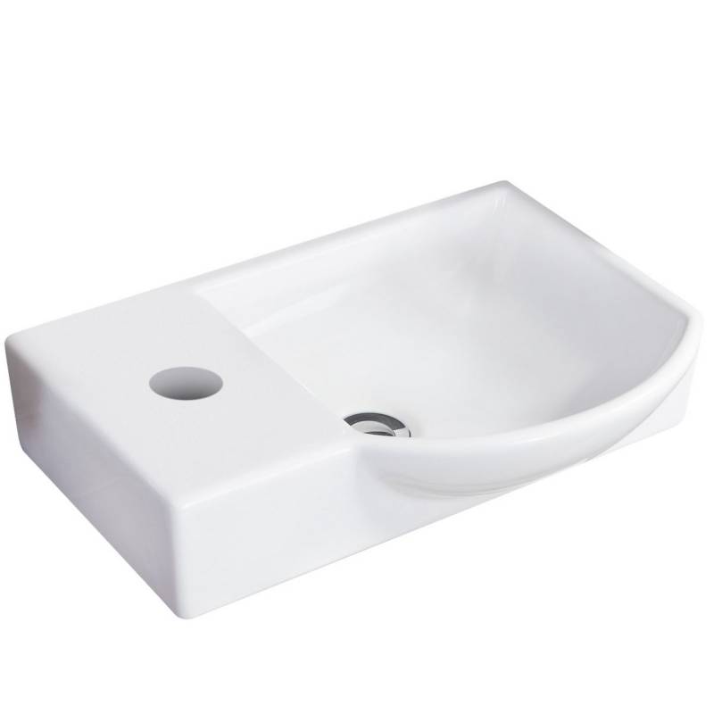 Fackelmann Handwaschbecken eckig 'SBC' weiß 45 x 14,5 x 32 cm von Fackelmann