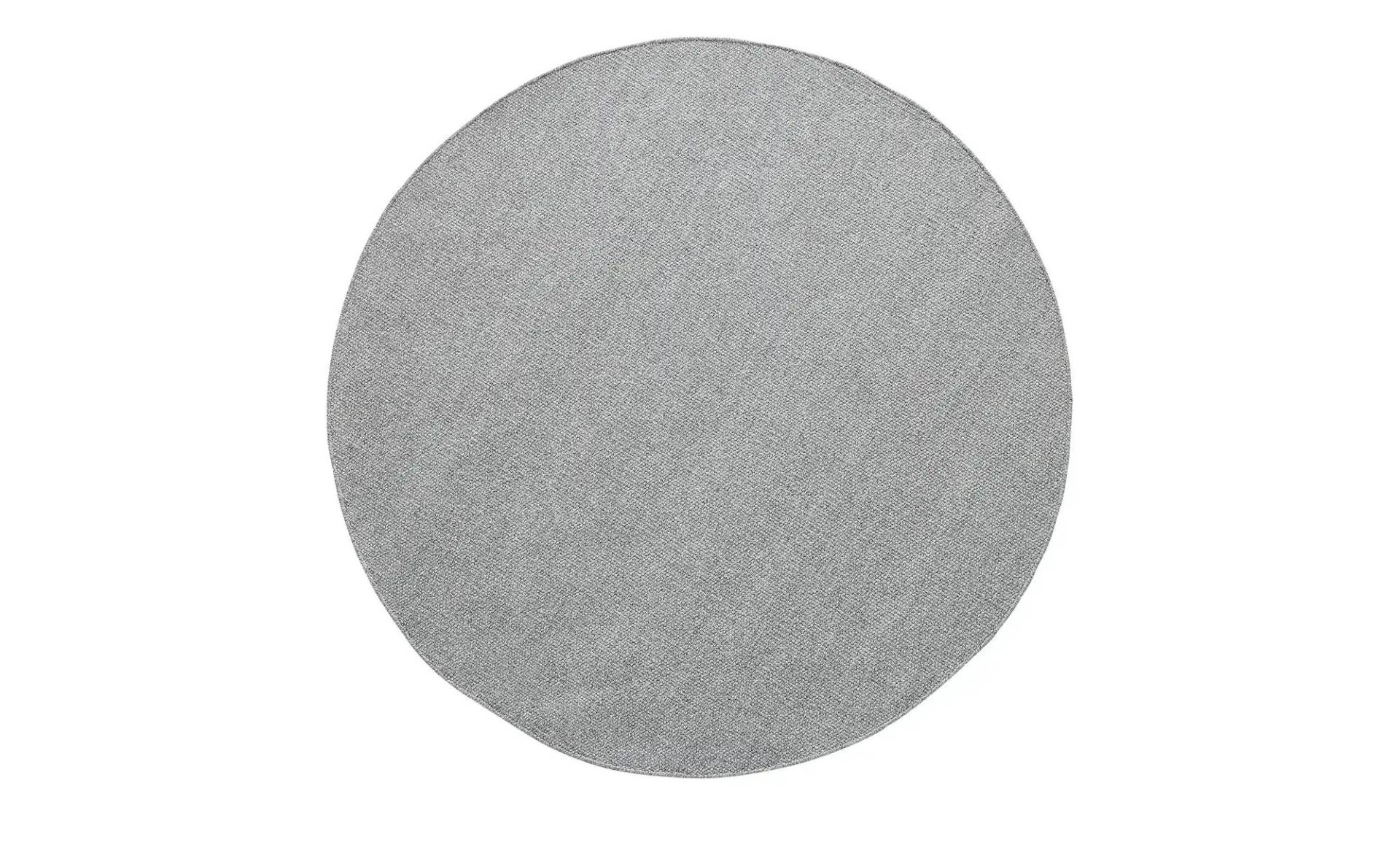 Handweb-Teppich  Skovde ¦ grau ¦ Wolle,Baumwolle Ø: 120 Teppiche > Naturteppiche - Höffner