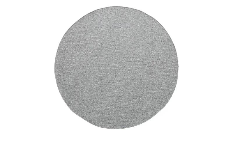 Handweb-Teppich  Skovde ¦ grau ¦ Wolle,Baumwolle Ø: 120 Teppiche > Naturteppiche - Höffner