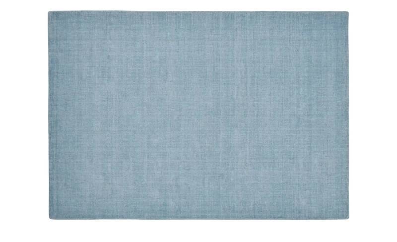 Handweb-Teppich  Vinaya ¦ blau ¦ Wolle ¦ Maße (cm): B: 70 Teppiche > Einfarbige Teppiche - Höffner