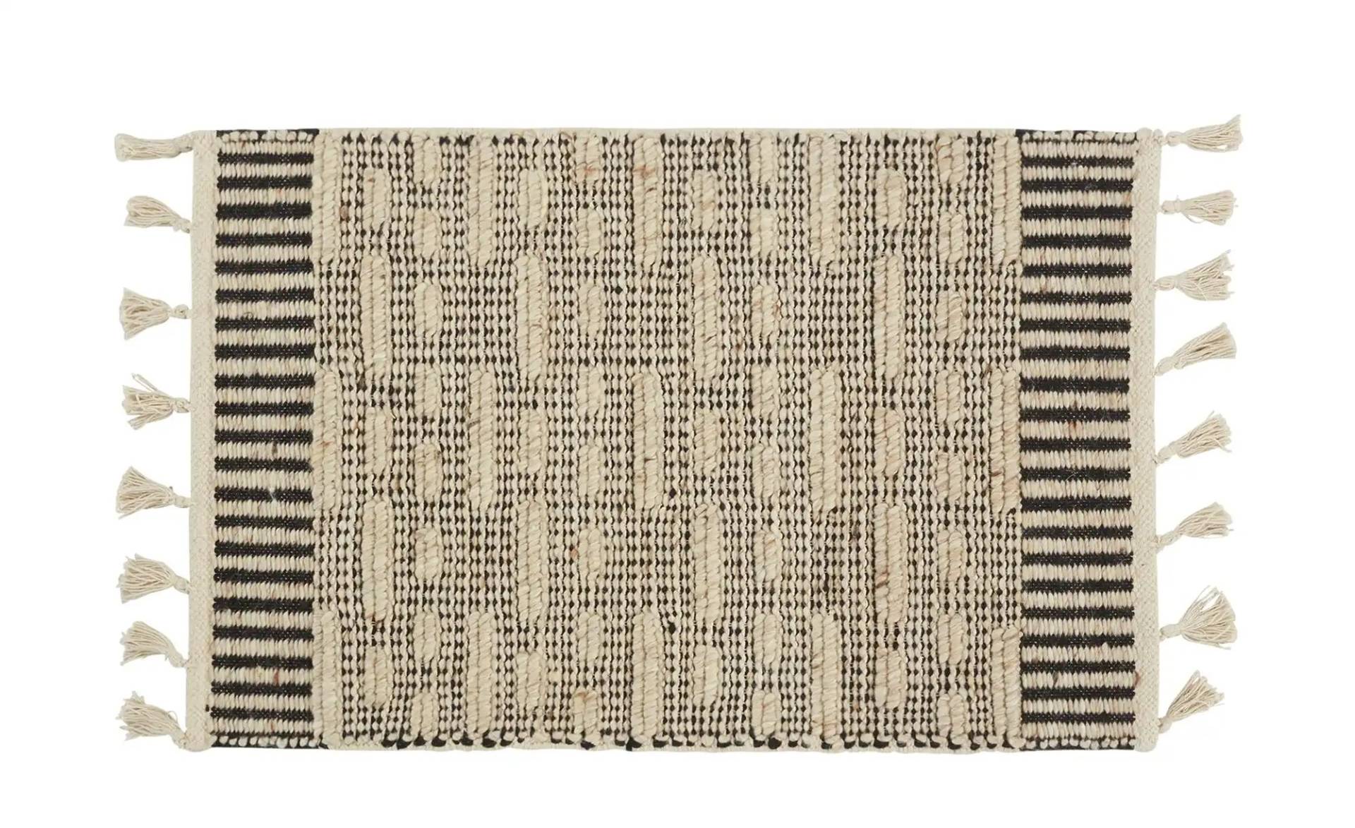 Handwebteppich Black Coast ¦ beige ¦ Wolle,Baumwolle ¦ Maße (cm): B: 160 Teppiche > Wohnteppiche - Höffner Handwebteppich Black Coast ¦ beige ¦ Wolle,Baumwolle ¦ Maße (cm): B: 160 Teppiche > Wohnteppiche - Höffner