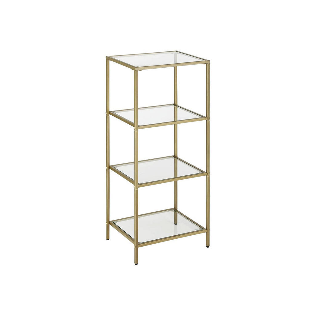 Hansiro Standregal, Gold, Metall, 30x95x40 cm, Wohnzimmer, Regale, Bücherregale von Hansiro