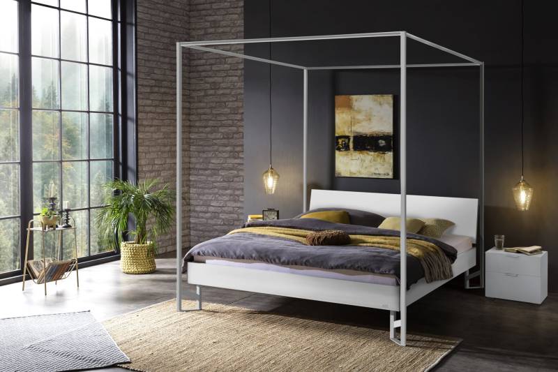 Hasena Himmelbett Ciluna, Farbe: Weiss, Metallfarbe: White, verschiedene Größen