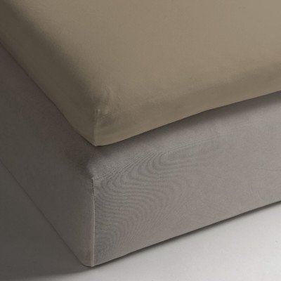 Heckett Lane 100% Baumwolle Perkal Spannlaken Topper 90x220+12 cm. Pure Gold von Heckett Lane