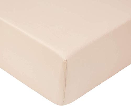 Heckett Lane Uni Satin Fitted Sheet 160/200+35 cm. Cuban Sand von Heckett Lane