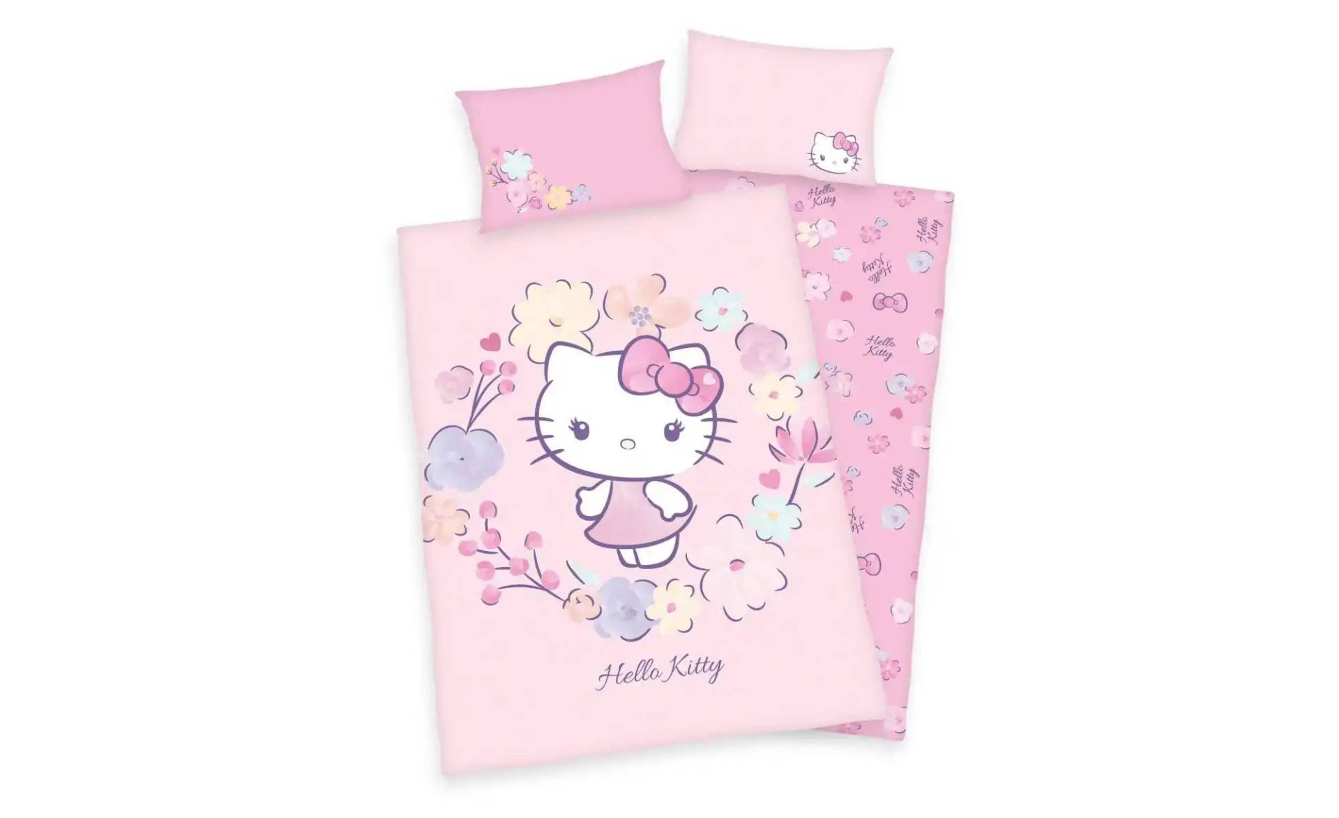 Hello Kitty Bettwäsche-Set  Hello Kitty ¦ mehrfarbig ¦ Maße (cm): B: 100 H: 1 Bettwaren > Bettwäsche-Sets > Kinder-Bettwäsche-Sets - Möbel Kraft