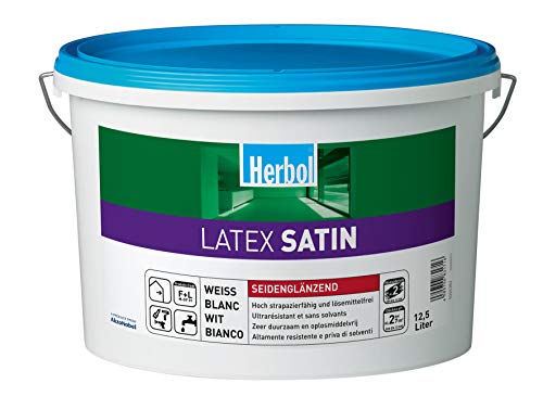 Herbol Latex Satin Wandfarbe Seidenglänzend 2,5 Liter