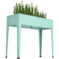 Herstera Garden Hochbeet Urban mint Metall B/H/L: ca. 40x84x100 cm von Herstera Garden