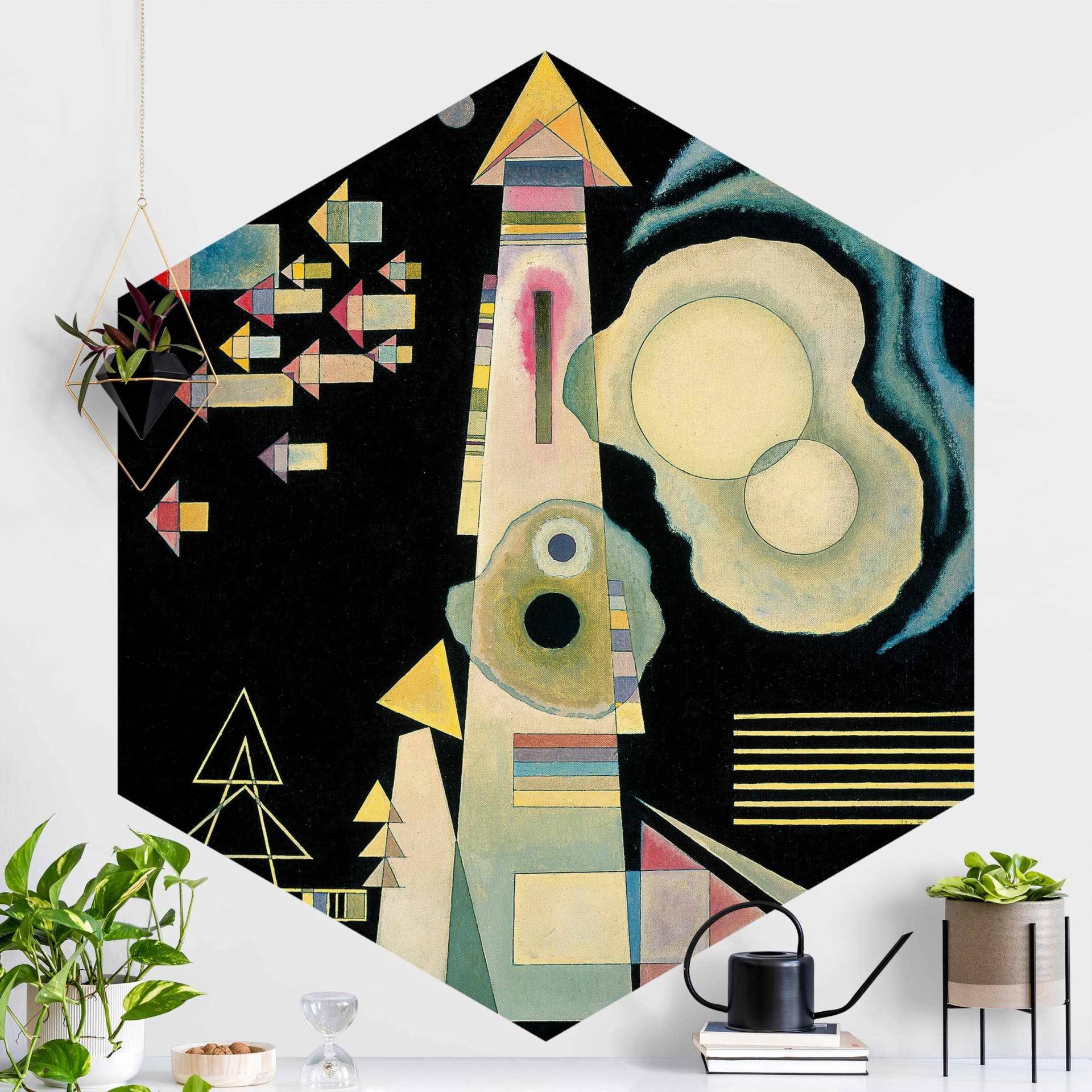 Hexagon Fototapete Wassily Kandinsky - Pfeile