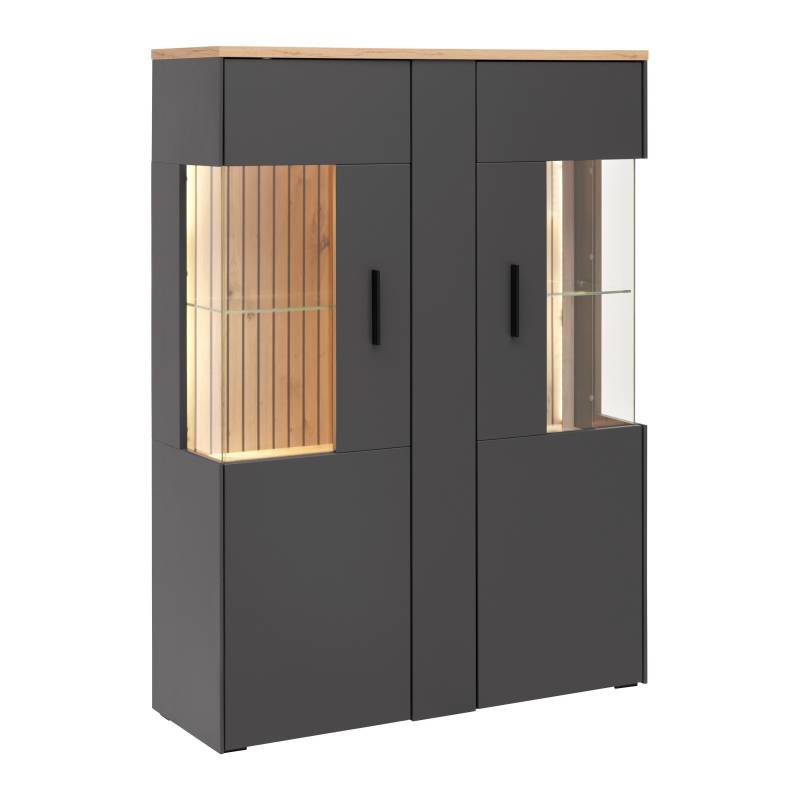 Highboard Alara Eiche/Anthrazit