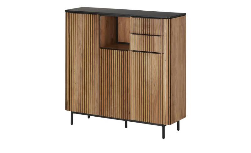 Highboard  Amsterdam ¦ holzfarben ¦ Maße (cm): B: 130 H: 125 T: 42.0 Kommoden & Sideboards > Highboards - Höffner