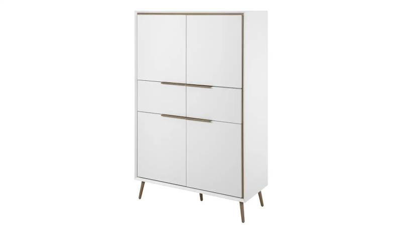 Highboard  Arluno ¦ weiß ¦ Maße (cm): B: 90 H: 140 T: 38.0 Kommoden & Sideboards > Highboards - Höffner