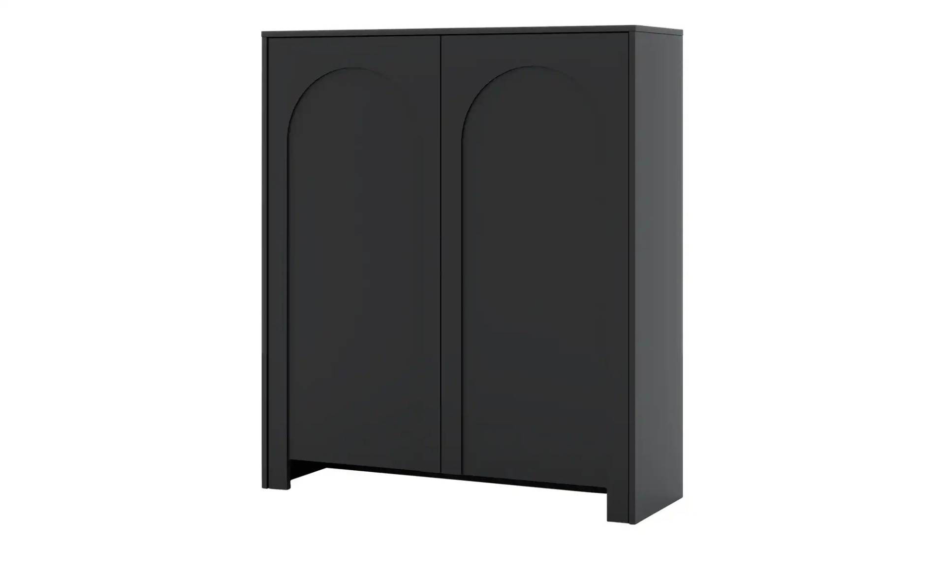 Highboard  Arsoli ¦ schwarz ¦ Maße (cm): B: 100 H: 117 T: 35.0 Kommoden & Sideboards > Highboards - Höffner