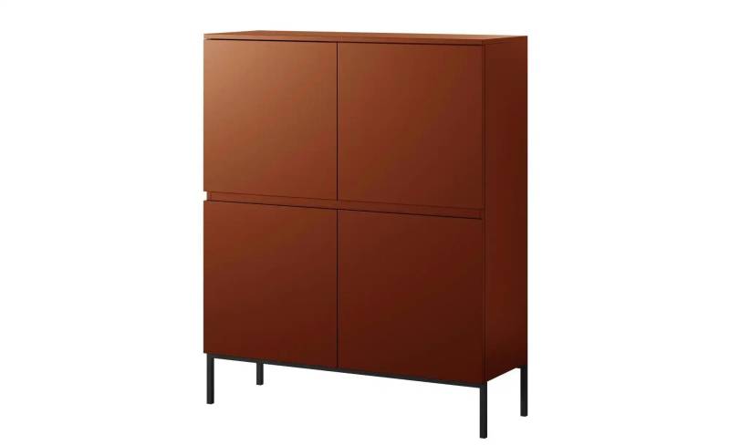 Highboard  Bemmi ¦ rot ¦ Maße (cm): B: 100 H: 122 Kommoden & Sideboards > Highboards - Höffner